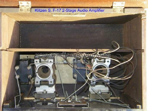 2-Stage Audio Amplifier S. F-17; Klitzen Radio (ID = 877655) Ampl/Mixer