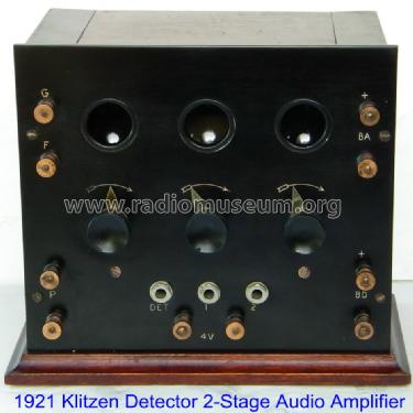 Detector-Two Step Amplifier ; Klitzen Radio (ID = 893952) mod-pre26