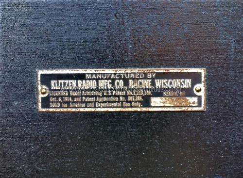 Regenerative Receiver S. F-16; Klitzen Radio (ID = 2183129) Radio