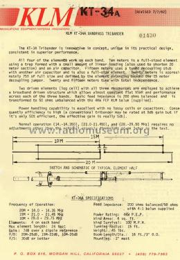 HF Antenna KT-34; KLM Electronics; (ID = 2851567) Antenna