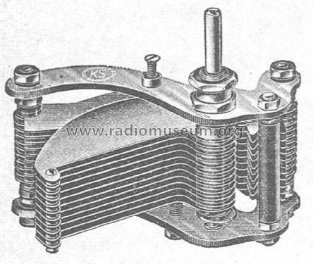 Einfach-Drehkondensator FM; Klütz & Schnetzke KS (ID = 1542448) Radio part