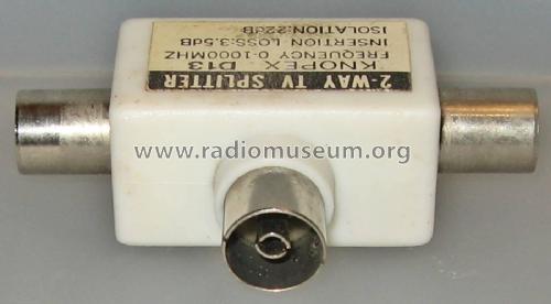 2-Way TV Splitter [Antennenverteiler] D13; Knopex Hartwaren- (ID = 3137879) Diverses