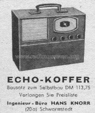 Echo-Koffer ; Knorr, Ing. Büro (ID = 2507315) Kit