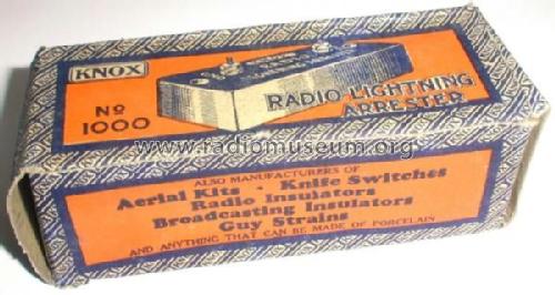 Radio Lightning Arrester 1000; Knox Porcelain Corp. (ID = 1442848) Bauteil