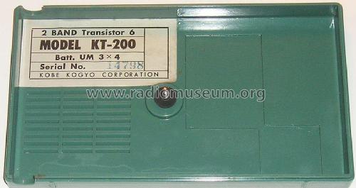 All Wave Transistor Radio 2 Band Transistor 6 KT-200; TEN brand, Kobe (ID = 2103551) Radio