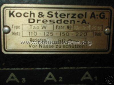 Tao W; Koch & Sterzel AG; (ID = 36815) Radio