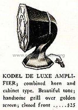 De Luxe Amplifier ; Kodel Radio Corp. (ID = 1188808) Speaker-P