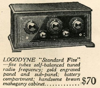 Logodyne Standard Five; Kodel Radio Corp. (ID = 735649) Radio