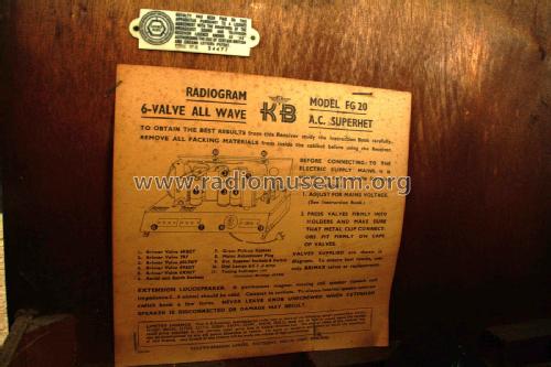 FG20; Kolster Brandes Ltd. (ID = 1770298) Radio