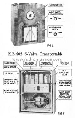 KB 405; Kolster Brandes Ltd. (ID = 2380249) Radio