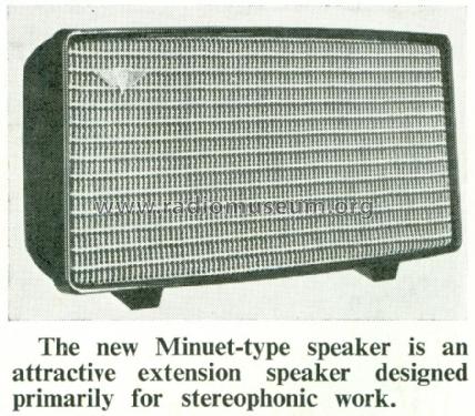 Minuet Speaker ; Kolster Brandes Ltd. (ID = 2351750) Speaker-P
