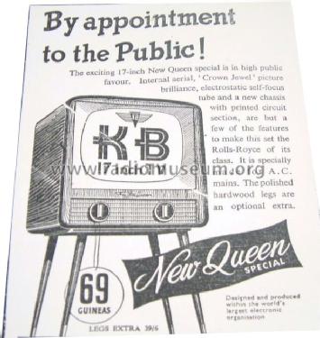 New Queen Special OV30; Kolster Brandes Ltd. (ID = 399128) Televisore