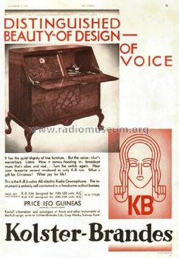 Radio Gramophone KB 237; Kolster Brandes Ltd. (ID = 2134153) Radio