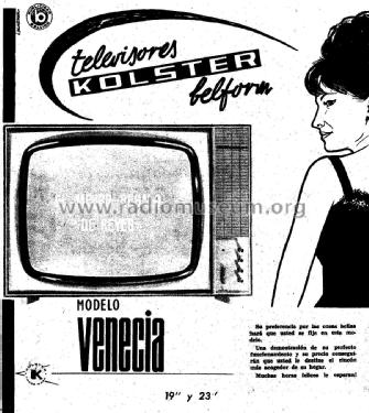 Venecia belform 19; Kolster Iberica, S.A (ID = 2160438) Television
