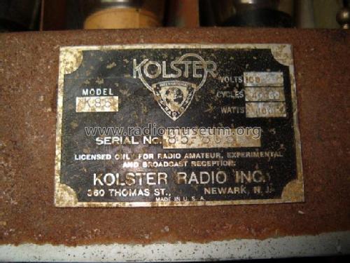 K85 ; Kolster; USA (ID = 2044794) Radio