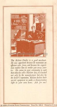 K-24 ; Kolster; USA (ID = 1940068) Radio