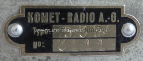 535; Komet Radio AG; Mitl (ID = 830346) Radio