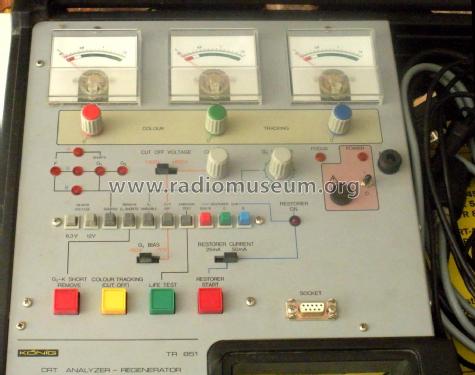 Bildröhrenmessregenerator TR-851 ; König Electronic (ID = 2268722) Equipment