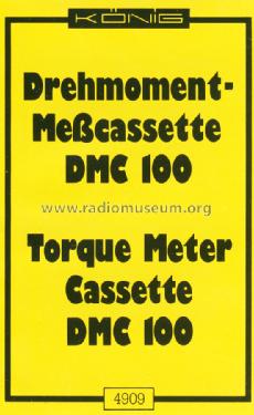 Drehmoment-Meßcassette DMC 100; König Electronic (ID = 1613102) Equipment