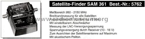 TV-Satellite Finder SAM 361; König Electronic (ID = 2431148) Equipment