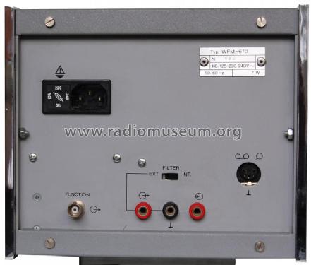 WOW- und Flutter Meter WFM670 ; König Electronic (ID = 553843) Equipment