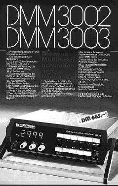 Digital -Multimeter DMM 3002; Kontron Electronics, (ID = 1714479) Equipment
