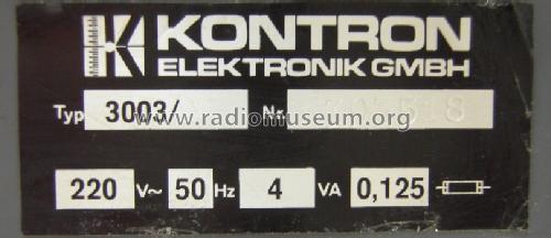 Digital Multimeter DMM-3003; Kontron Electronics, (ID = 942543) Equipment