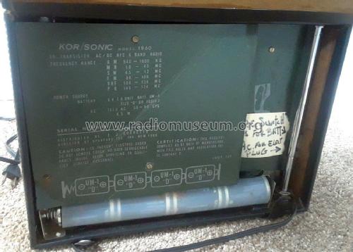 Worldwide Multiband Receiver 18 Transistor 1860 ; Kor/Sonic - (ID = 2374441) Radio
