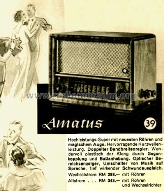 Amatus 39GW; Körting-Radio; (ID = 2658119) Radio