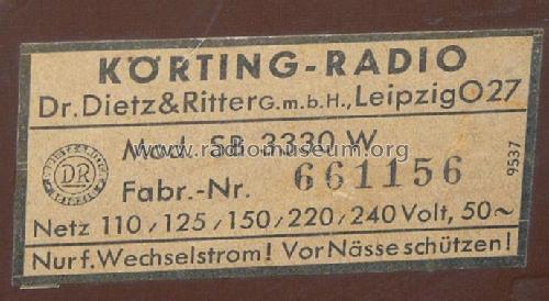 Band-Selector SB3330W; Körting-Radio; (ID = 154474) Radio