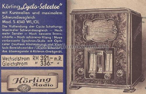 Cyclo-Selector S4340GL; Körting-Radio; (ID = 1560552) Radio