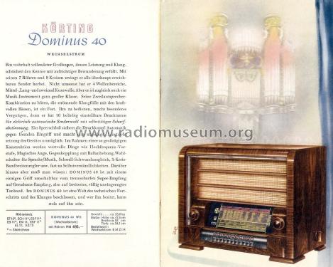 Dominus 40WK; Körting-Radio; (ID = 1666219) Radio