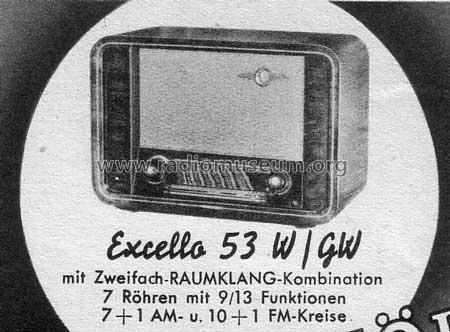 Excello 53W; Körting-Radio; (ID = 21481) Radio