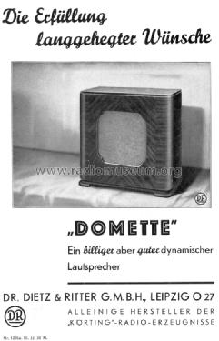 Excello Domette WT; Körting-Radio; (ID = 3015236) Speaker-P