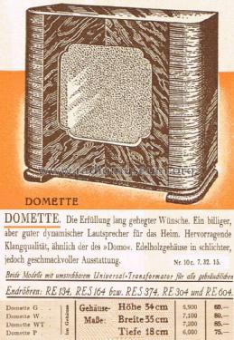 Excello Domette WT; Körting-Radio; (ID = 3015237) Parleur