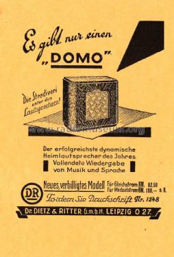 Domo IIW Ch= Excello; Körting-Radio; (ID = 2068238) Speaker-P