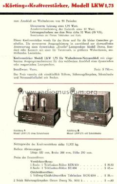 Excello-Musikverstärker LKW 3872; Körting-Radio; (ID = 839814) Ampl/Mixer