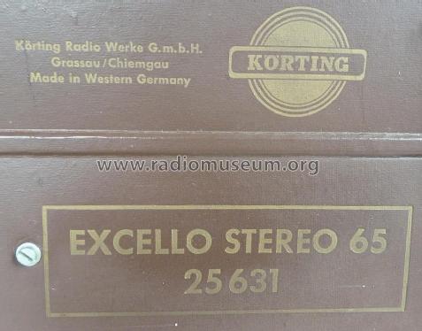 Excello Stereo 65 Ch= 25631; Körting-Radio; (ID = 1510757) Radio