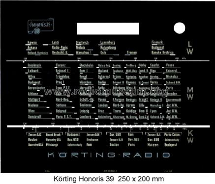 Honoris 39W; Körting-Radio; (ID = 954877) Radio