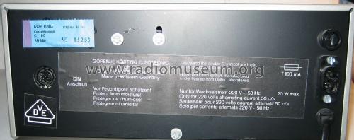 Cassettendeck C-100 Type 39880; Körting-Radio; (ID = 688759) R-Player