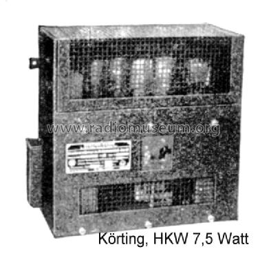 Kraftverstärker HKW7,5; Körting-Radio; (ID = 253387) Ampl/Mixer