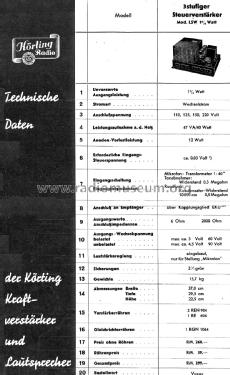 LSW1 3/4; Körting-Radio; (ID = 2659759) Ampl/Mixer