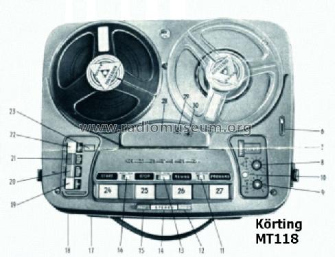 Magnettongerät MT118; Körting-Radio; (ID = 178278) R-Player