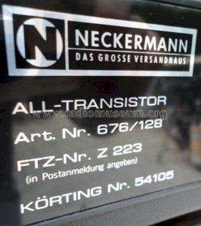 All-Transistor Art. Nr. 676/128 Körting Nr. 54105; Neckermann-Versand (ID = 1008612) Television