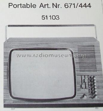 Körting Portable 671/444 51103; Neckermann-Versand (ID = 1453446) Television