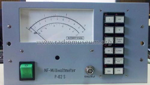 NF-Millivoltmeter P-02S; Körting-Radio; (ID = 1716135) Equipment