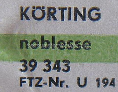 Noblesse 39343; Körting-Radio; (ID = 2935743) Radio