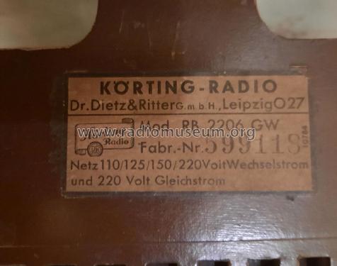 Novum RB2206GW; Körting-Radio; (ID = 2967389) Radio