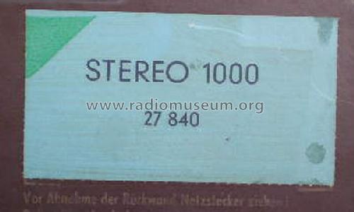 Stereo 1000 27840; Körting-Radio; (ID = 1025430) Radio