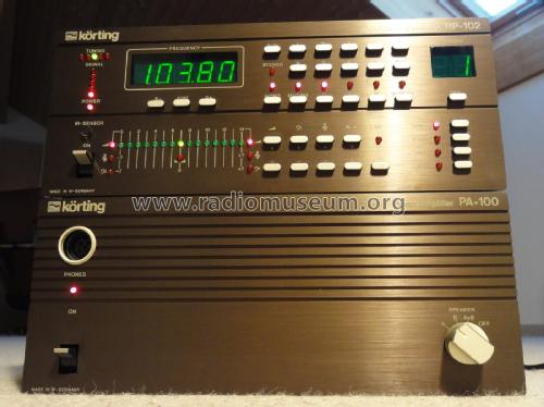 Power Amplifier - Stereo-Endverstärker PA-100; Körting-Radio; (ID = 2118926) Ampl/Mixer